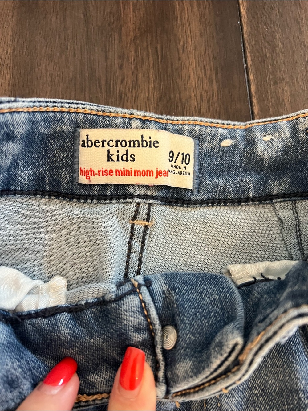 abercrombie kids high rise mini mom jean - Picture 2 of 3
